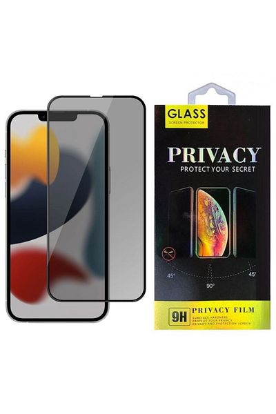 REDz Accessories Folie de confidențialitate, sticlă securizată 9H, iPhone 16e, protecție a confidențialității, neagră