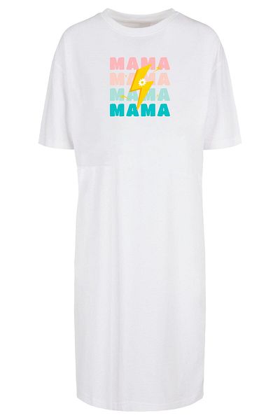 Merchcode Damen Ladies Mothers Day - Mama Organic Oversized Slit Dress