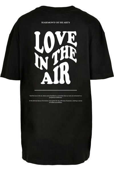 Merchcode Damen Ladies Love In The Air Oversized Boyfriend Tee
