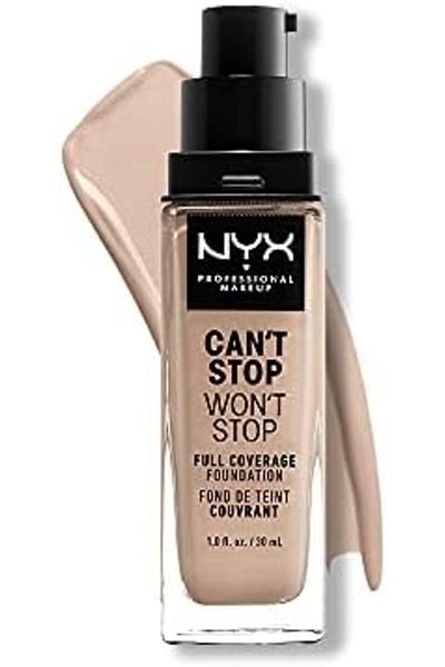 NYX Professional Makeup Can't Stop Won't Stop Full Coverage Foundation by NYX Professional Makeup - Shade: Porcelain