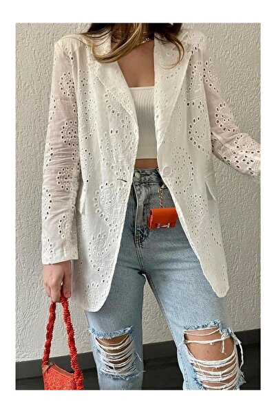 MODA Güpürlü Blazer Yazlık Ceket