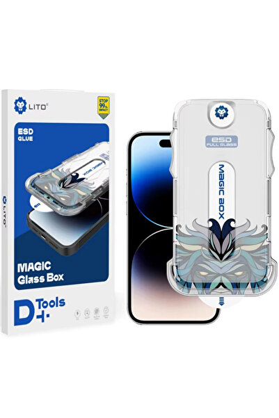 REDz Accessories Folie de sticlă D+Tools cu suport Lito Mounter, protecție co...