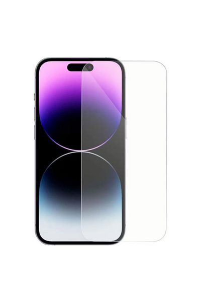 REDz Accessories Folie de sticlă securizată, compatibilă cu iPhone 14 Pro/15/15 Pro, sticlă securizată, transparentă