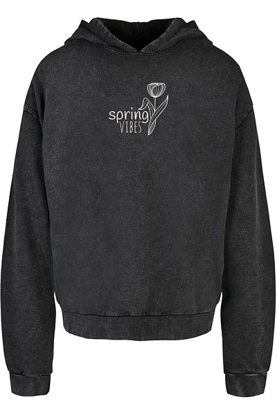 Merchcode Herren Spring - Vibes Asit Yıkanmış Büyük Boy Kapüşonlu