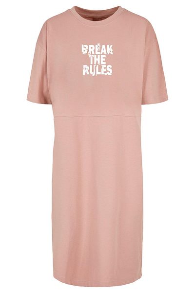 Merchcode Damen Ladies Break The Rules 2 Übergroßes Kleid mit Schlitz