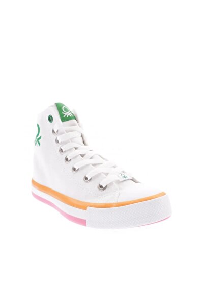 Benetton Kadın Yüksek Konçlu Bez Ayakkabı Bn-30189