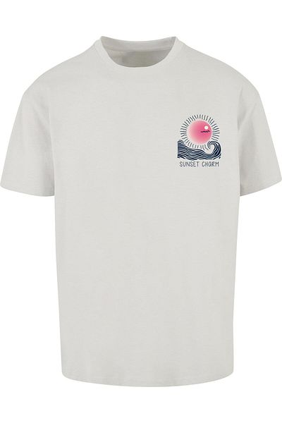 Merchcode Übergroßes T-Shirt mit Sonnenuntergangs-Charme