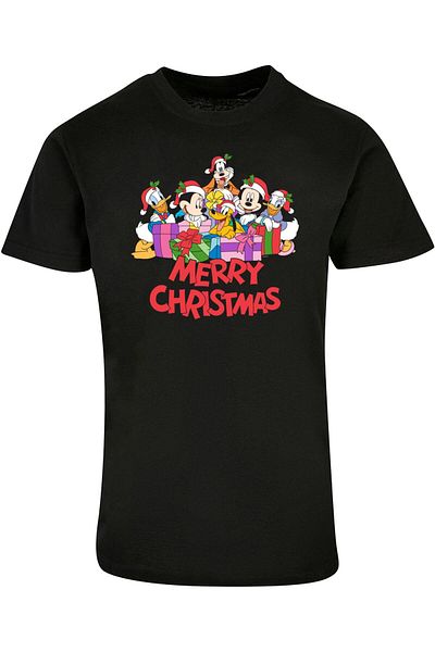 ABSOLUTE CULT Herren Mickey Mouse And Friends - Christmas Basic T-shirt