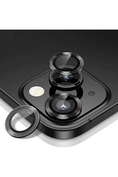 REDz Accessories Film foto, individual, compatibil cu iPhone 13/13 Mini, sticlă, negru