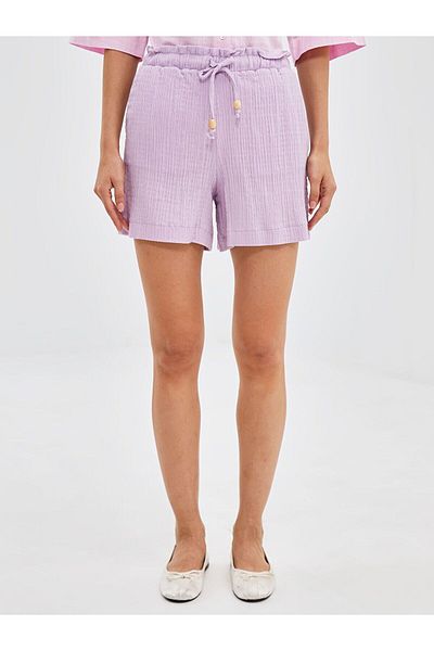 LC Waikiki Women's Elastic Waist Straight Shorts