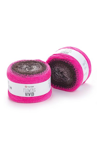 Yarnart Flowers Vivid - Μαρμάρινο Χειροποίητο Πλεκτό Νήμα Ebruli-501