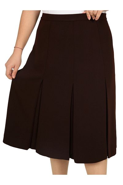 Butik Short Plus Size Flares Lined Portorico Flared Mother's Skirt Product Length 65 cm