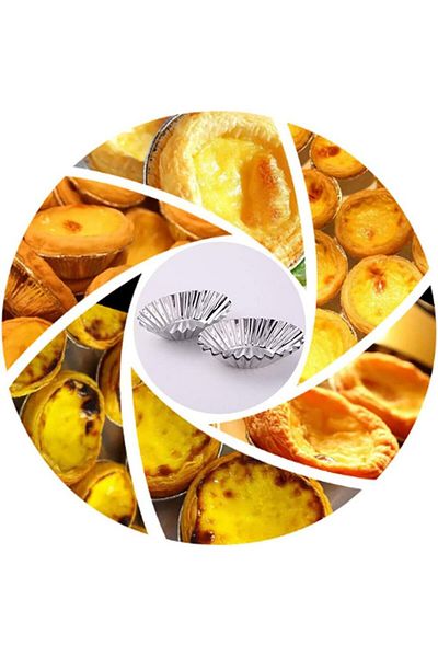 Generic 6-piece aluminum cupcake molds