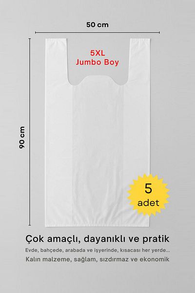 COLORPAK Athlete Bag 50X90 cm Jumbo Size 5 Pieces Sacrifice Bag Multi-Purpose Transport Bag