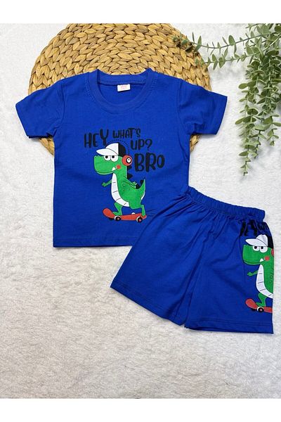 TİJK Baby Boy & Child Dinosaur Printed 2 Piece Set