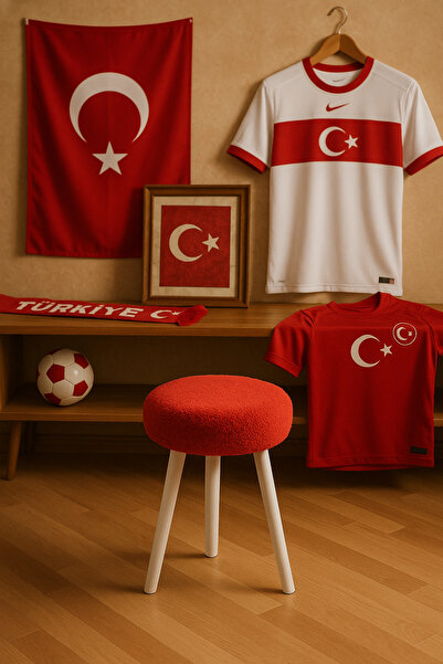 decosense Fanatik Welsoft Kumaş Gürgen Ahşap 3 Ayaklı Konforlu Modern Tarafta...