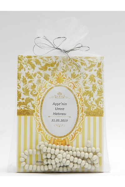 luxurianthome Simli Kabartma Kapaklı Yasini Şerif Mevlüt Hediyesi 30 Adet Gold