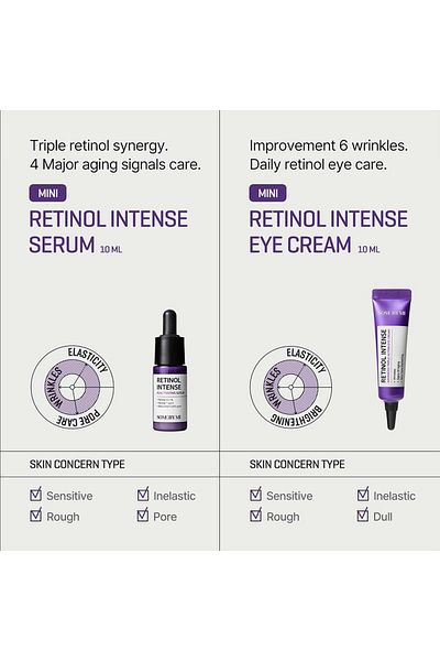 KR Some By Mi Retinol Intense Trial Kit | 10ml | Mild Korean 0.1% Retinol Face