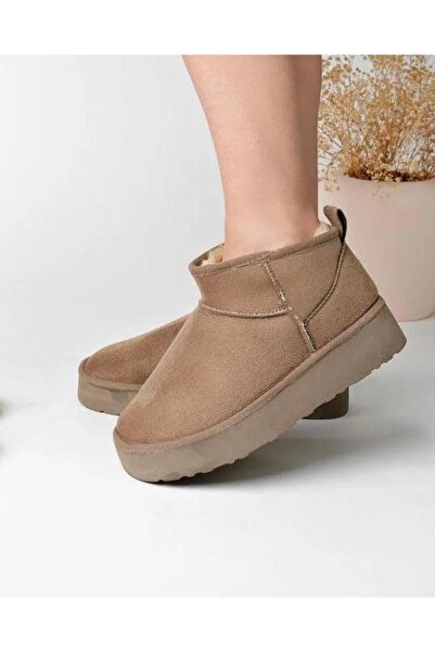 Eymen kids günlük içi yoğun kürklü kadın bot ayyakabı