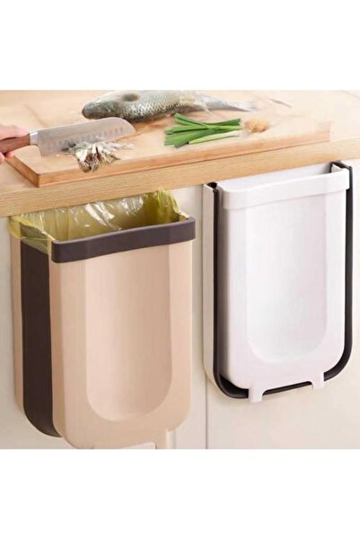 abnturk Portatif Katlanabilir Dolaba Asılabilir Mutfak Banyo Çöp Kovası