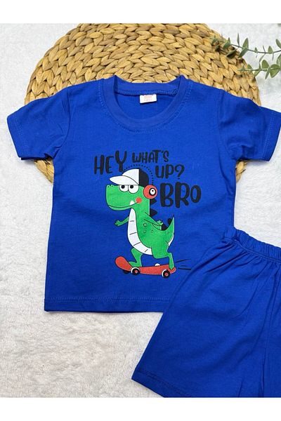 TİJK Baby Boy & Child Dinosaur Printed 2 Piece Set
