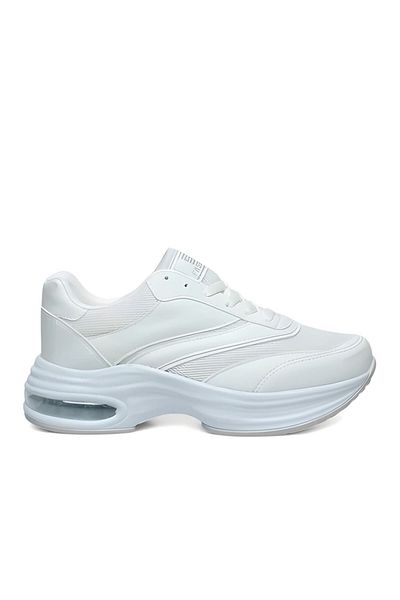 DarkStep Daily Thick Sole Lace-Up Sneaker White Shoes