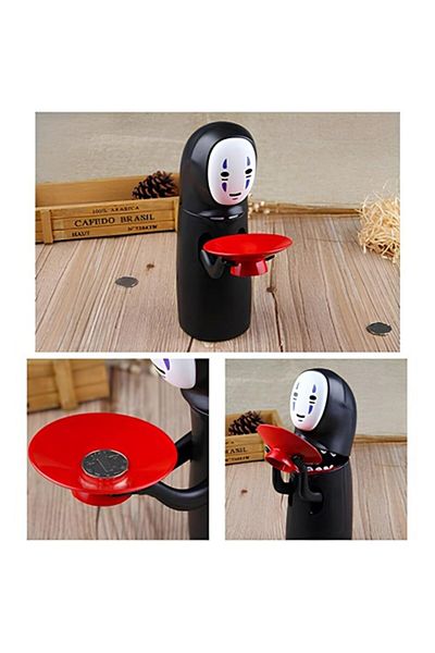 Mu Art Ahşap Electronic Sound Piggy Bank with No Face Design