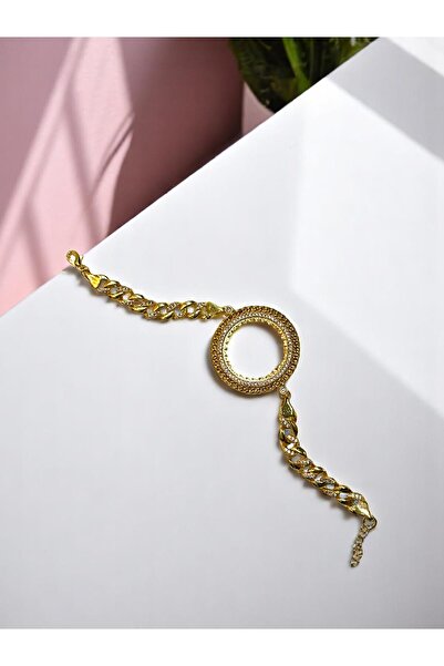 stainless steell Endam Tam Altın Çerçeveli Bileklik (Altın Kaplama) – 4 Farkl...