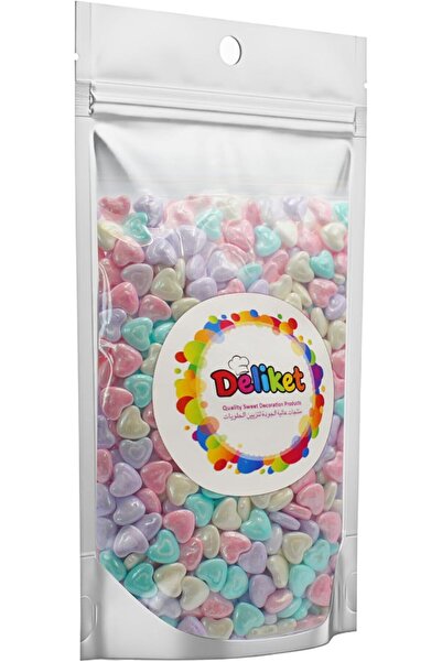 Deliket فاصوليا لتزيين الكيك على شكل قلبين - ألوان متنوعة ٥٠٠ غرام
