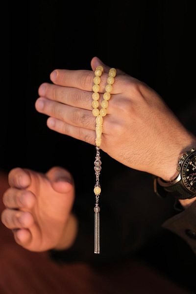 dergah tesbih Master Workmanship Kaliningrad Drop Amber Silver Design