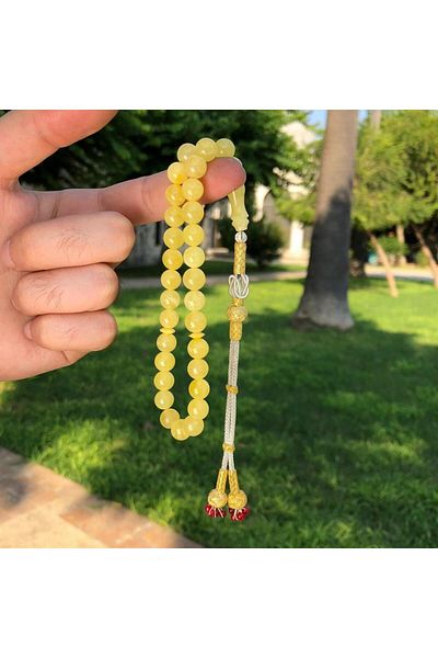 dergah tesbih Damla Amber Prayer Beads - Original S3, Kazazlı
