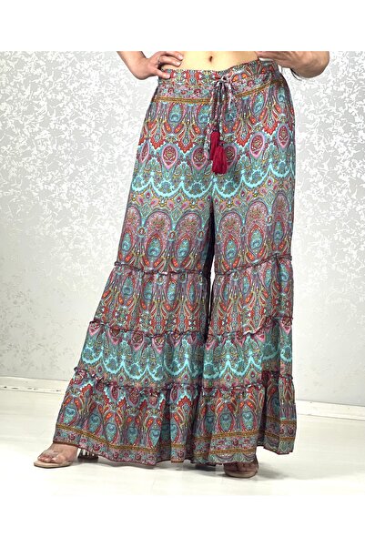 Addnone بنطلون تنورة صيفي من الحرير مستوحى من إيطاليا |   حجم حر