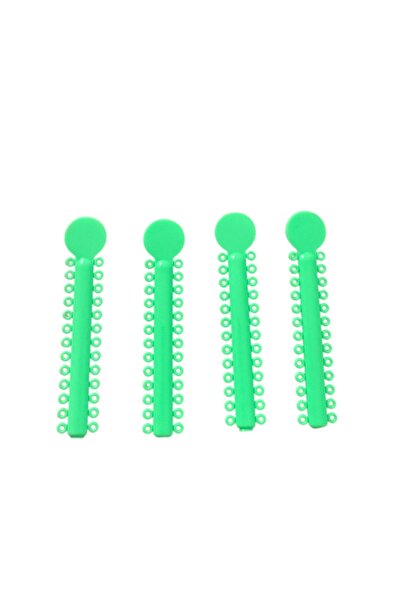 First Class Elastik Ligatür Lastiği Açık Yeşil Renk 2 Adet Çubuk (26 HALKA)