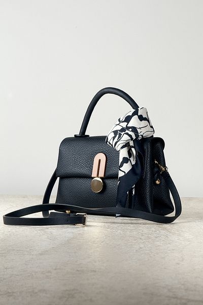 DSN Elegant Buckle Cover Women's Hand and Shoulder Bag - Adjustable Strap
