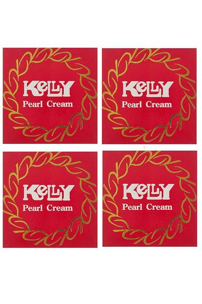 Kelly 4 قطع من كريم لؤلؤي لتفتيح البشرة
