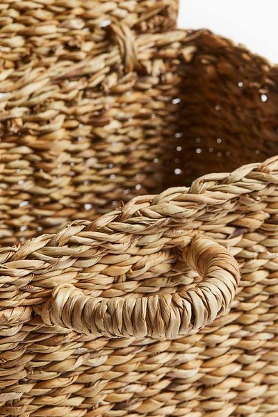 H&M Lidded seagrass storage basket