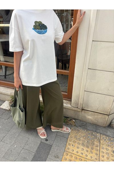 Molly Nelly Women's Linen Summer Loose Trousers