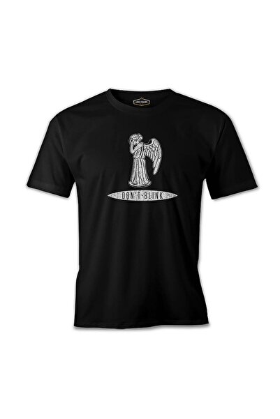 Lord T-Shirt تيشيرت رجالي أسود من Doctor Who - Weeping Angels