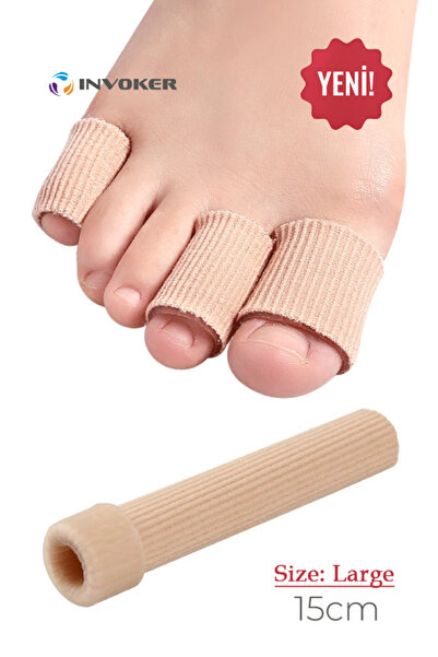 INVOKER El Ayak Parmak Koruyucu Teo Kumaş Kaplı Jel Silikon Tüp Tırnak Batmas...