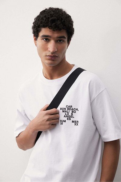 H&M Loose Fit Printed T-shirt