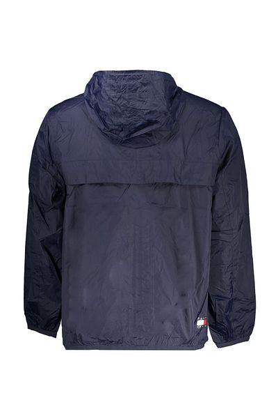 Tommy Jeans Férfi márkalogó, teljes cipzáras, elasztikus mandzsetta és szegély, vízálló, magas gallérú kapucnis L