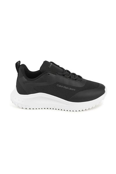 Calvin Klein Γυναικεία μάρκα με λογότυπο με κορδόνια αντιολισθητική σόλα casual μαύρο αθλητικό παπούτσια YW0YW01215-BEH