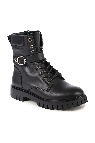Tommy Hilfiger Schnürstiefel mit Schnalle