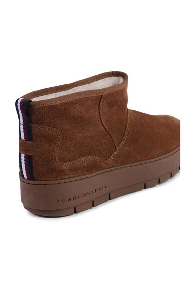 Tommy Hilfiger Γυναικείες Μπότες Suede Brown FW0FW07662GTU