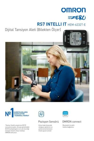 Omron RS7 İNTELLİ IT HEM-6232T-E BİLEK TİPİ DİJİTAL TANSİYON ALETİ