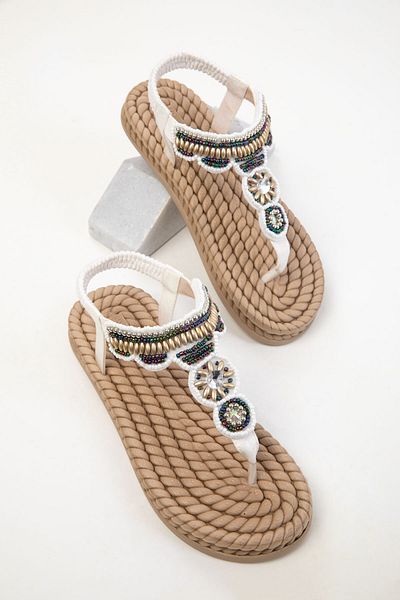 SOHO White Women's Sandals 20593