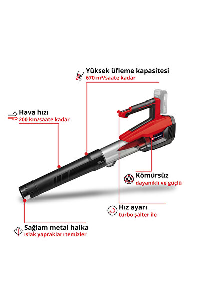 Einhell GP-LB 18/200 Li GK-Solo, Akülü Yaprak Üfleme - 3433550