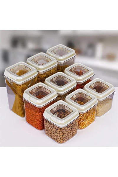 MYBOX 12 Li Çok Kullanışlı Saklama Kabı 1200ml X12 Adet Beyaz (özel Kapak) , ...