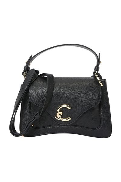 Coccinelle Crossbody Bag, for Women, Solid Color, Printed Logo, Magnet Closure