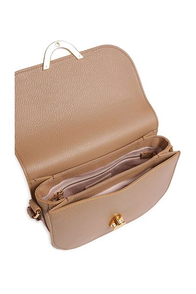 Coccinelle HANDBAG, WOMEN'S, ONE HANDLE, SOLID COLOR, PRINTED LOGO, HOOK CLOSURE